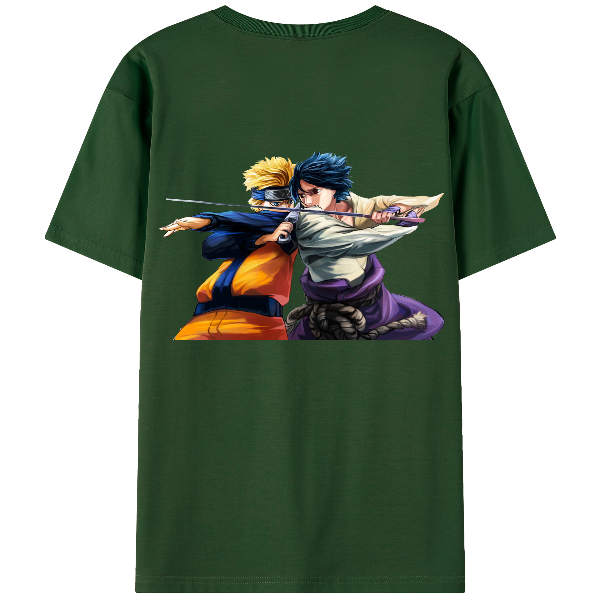（画像用） NARUTO -ナルト- うずまき ナルト Uzumaki Naruto 綿100％半袖Tシャツ（背面プリント）